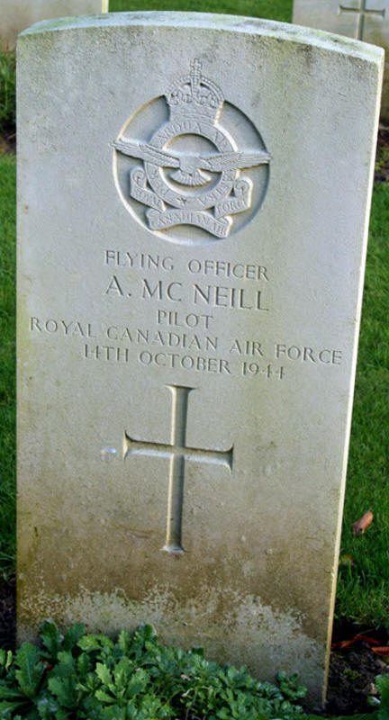 F/O Andrew McNeill<br/><br /><br />died October 14th, 1944